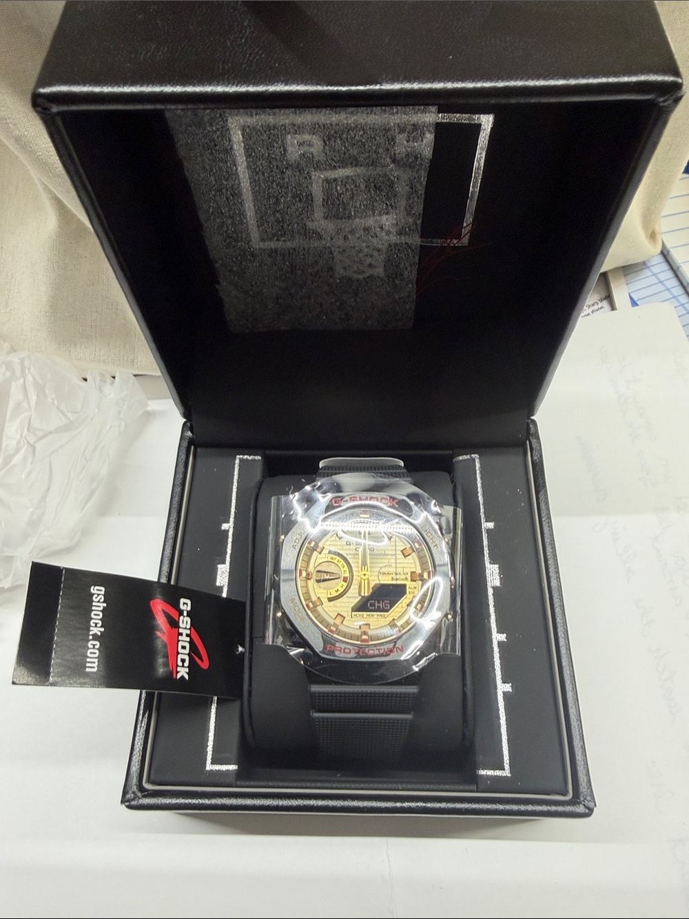 G Shock Casino Black and Gold GB M2100RH-1A 5729